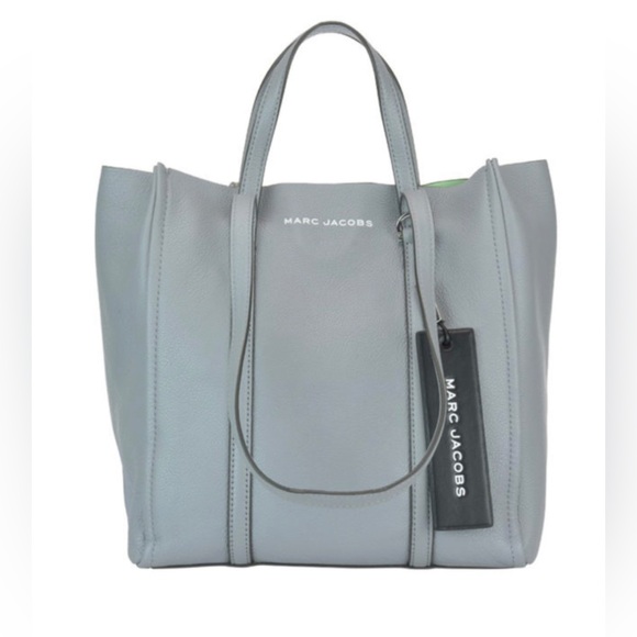 NWT Marc Jacobs The Tag Tote Rock Grey Leather M0015656034